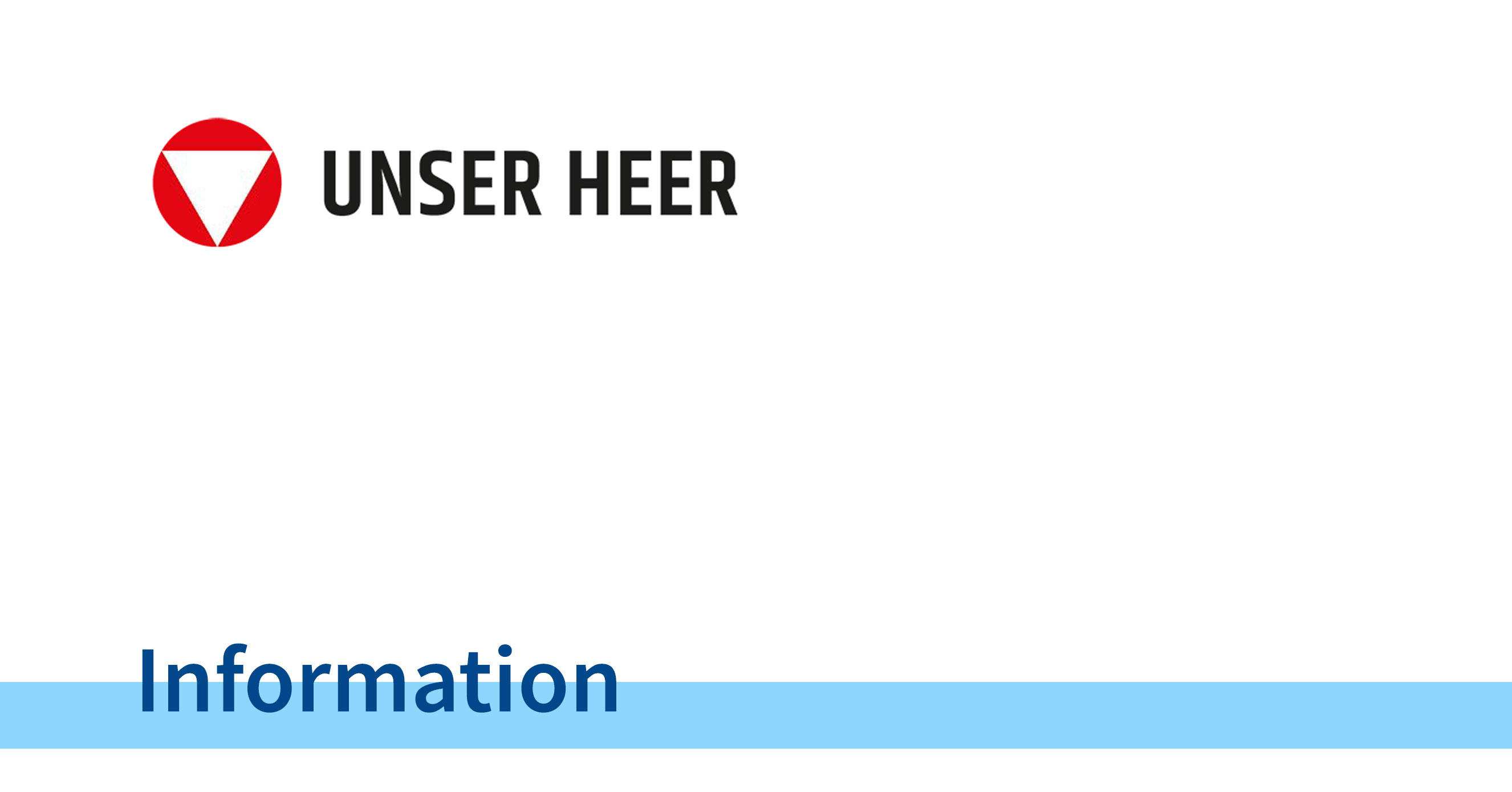 Logo Bundesheer - Information