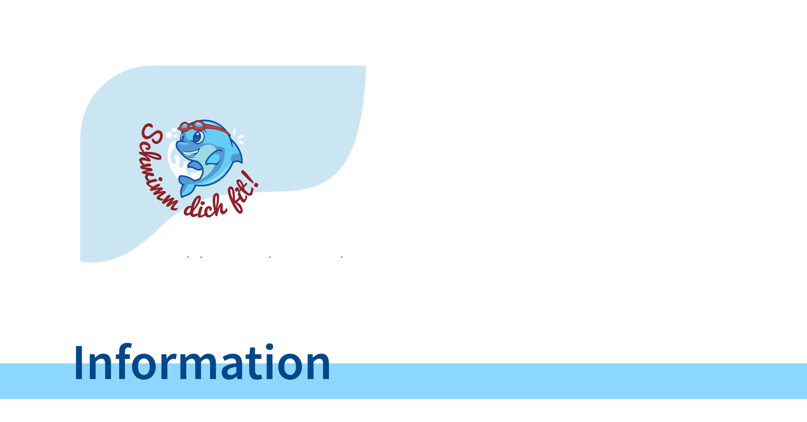 Logo Schwimm dich fit - Information