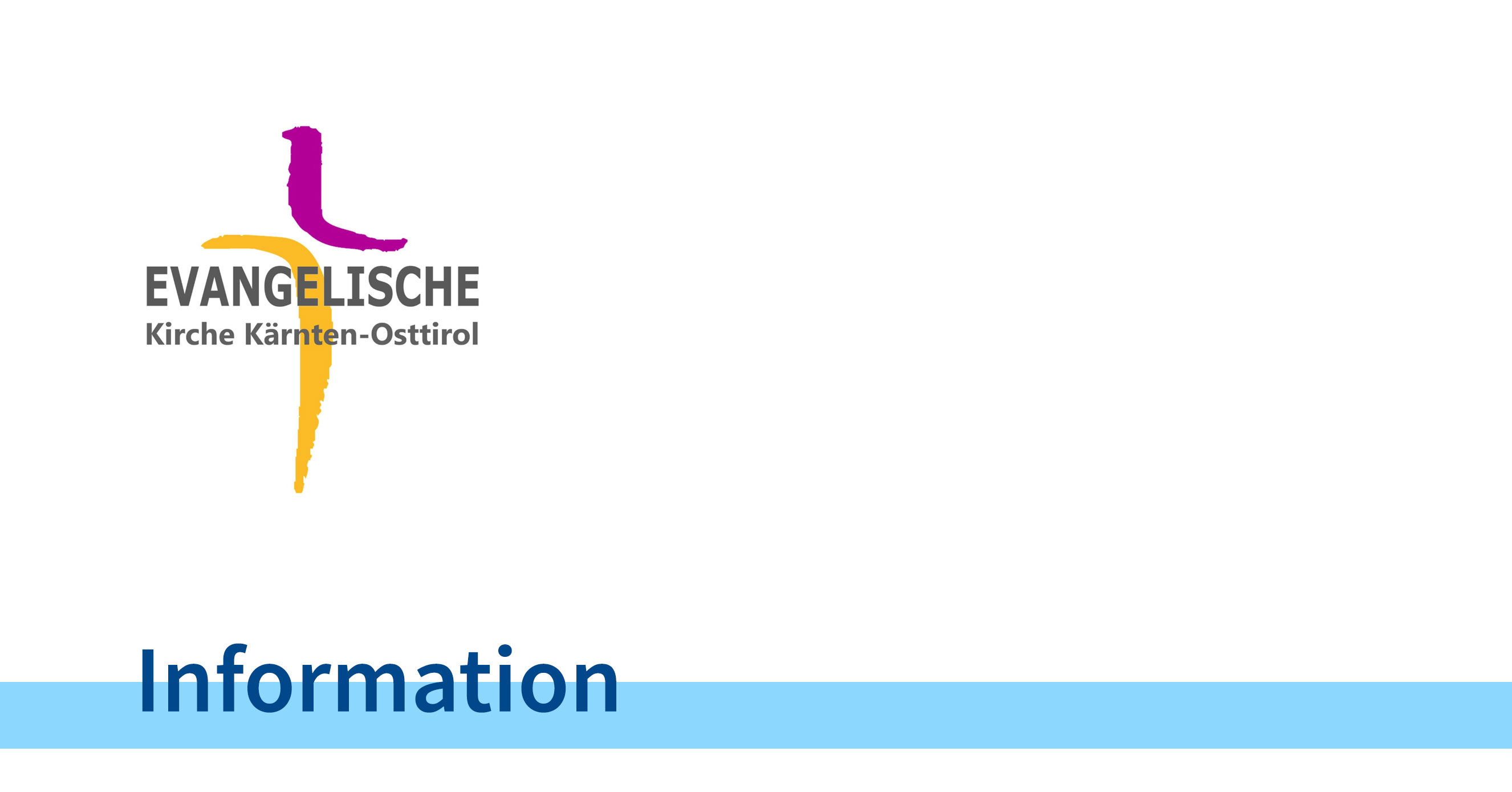 Logo ev. Kirche - Information