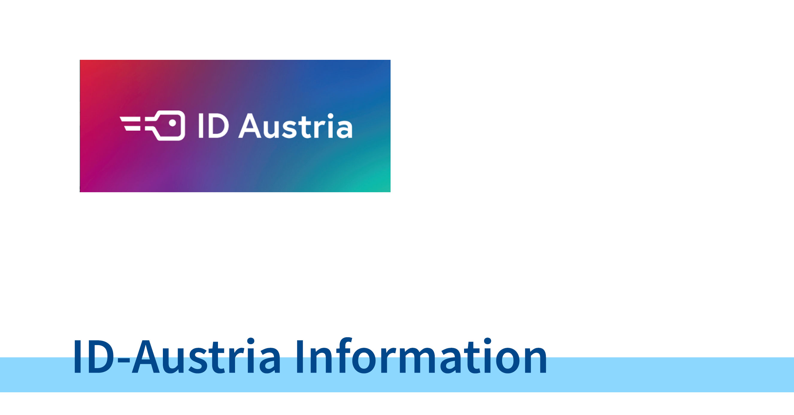 Logo ID-Austria - Information