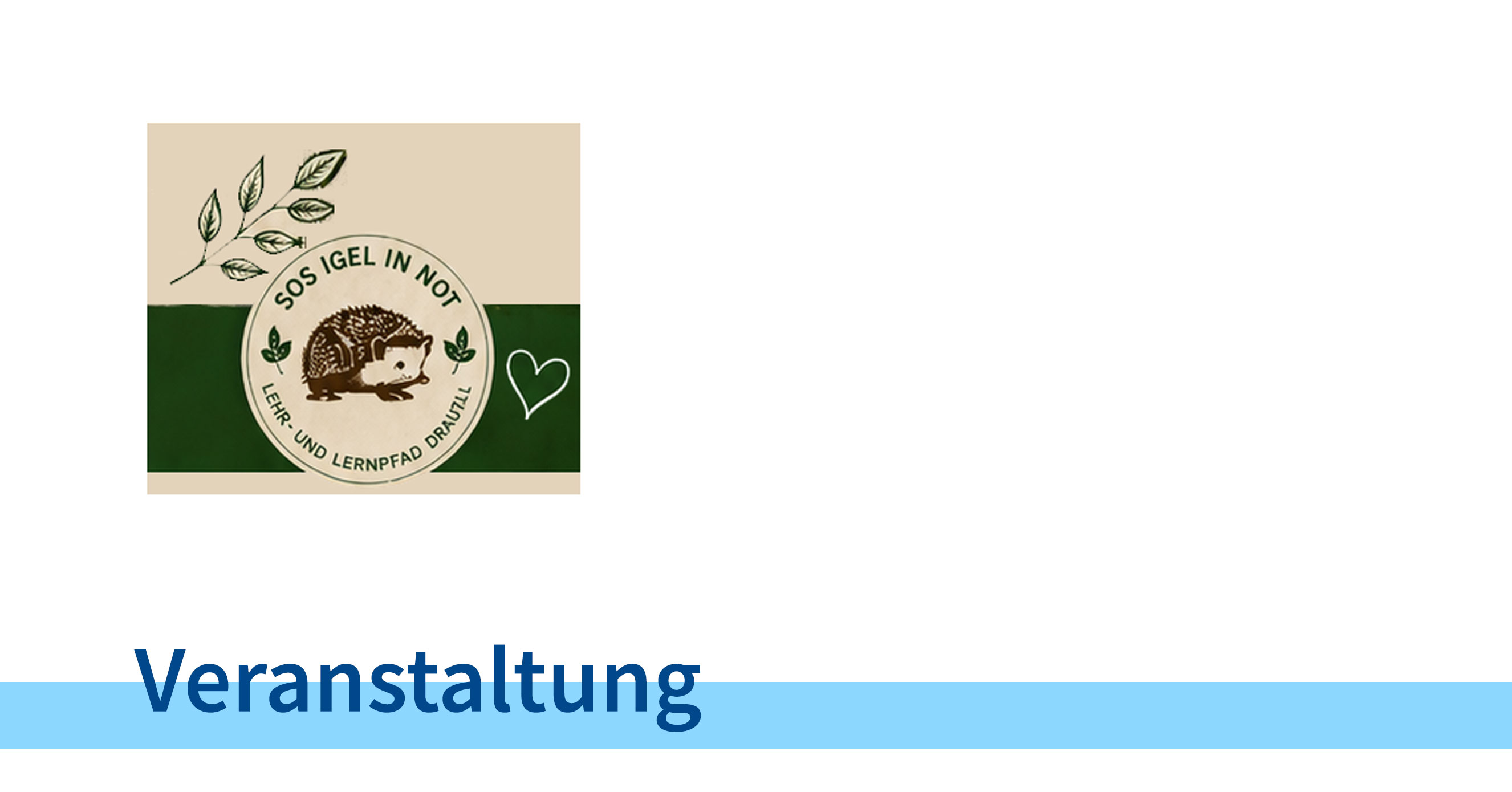 Logo Igel in Not - Veranstaltung