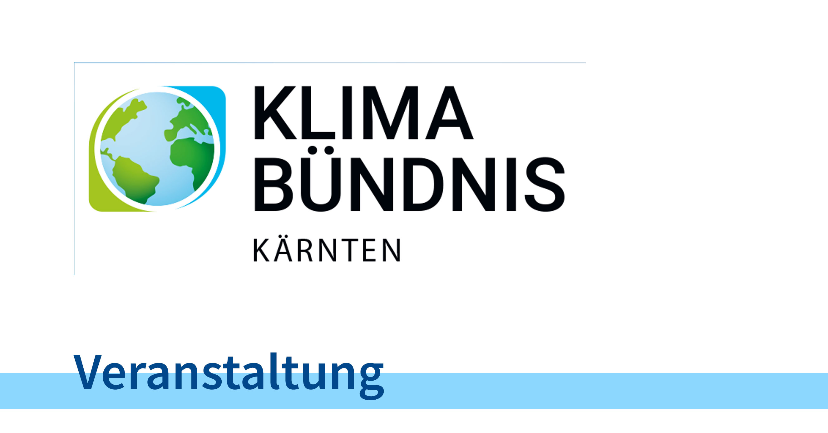 Klimabündnis Kärnten - Veranstaltung