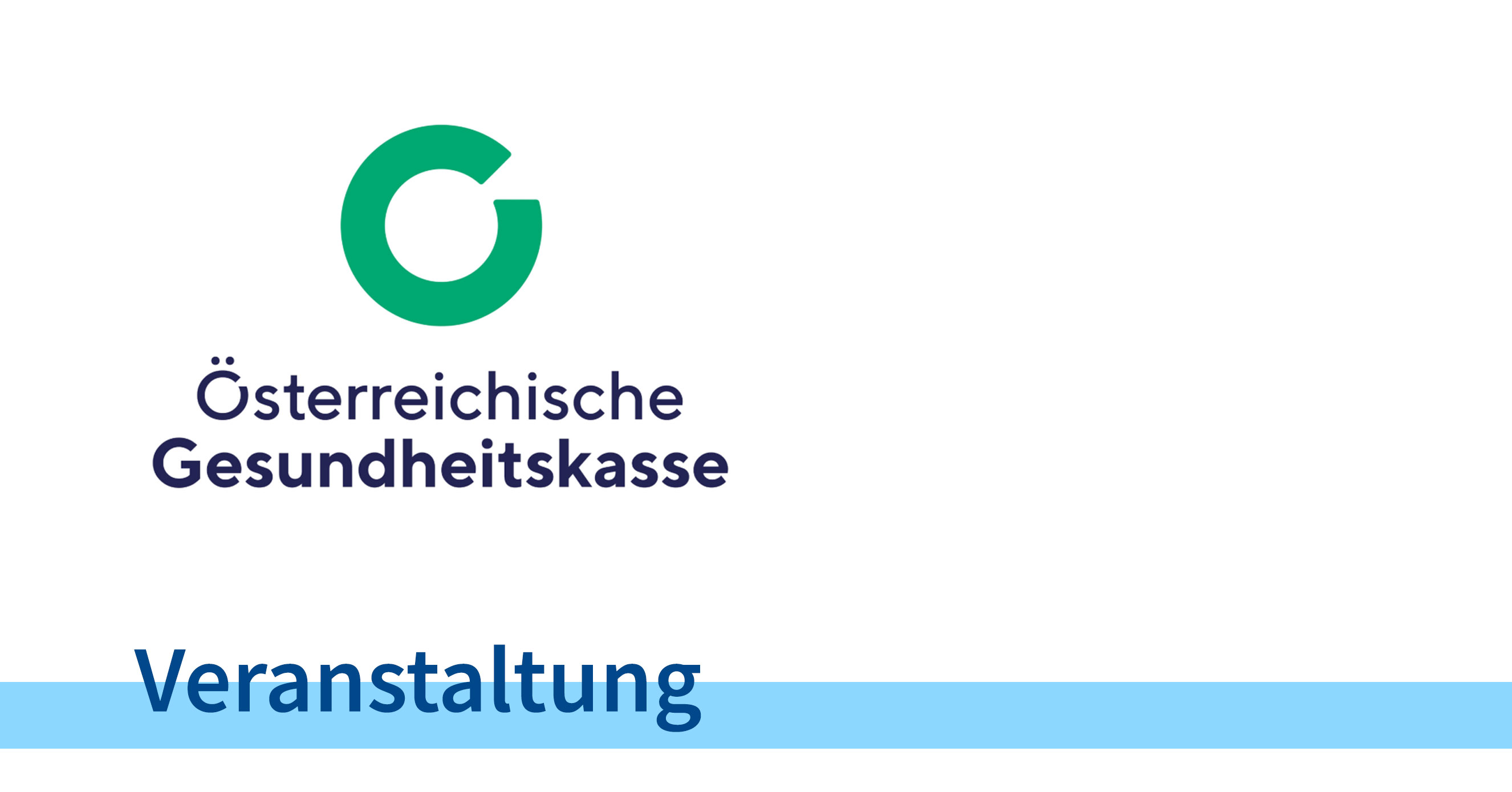 Logo ÖGK - Veranstaltung