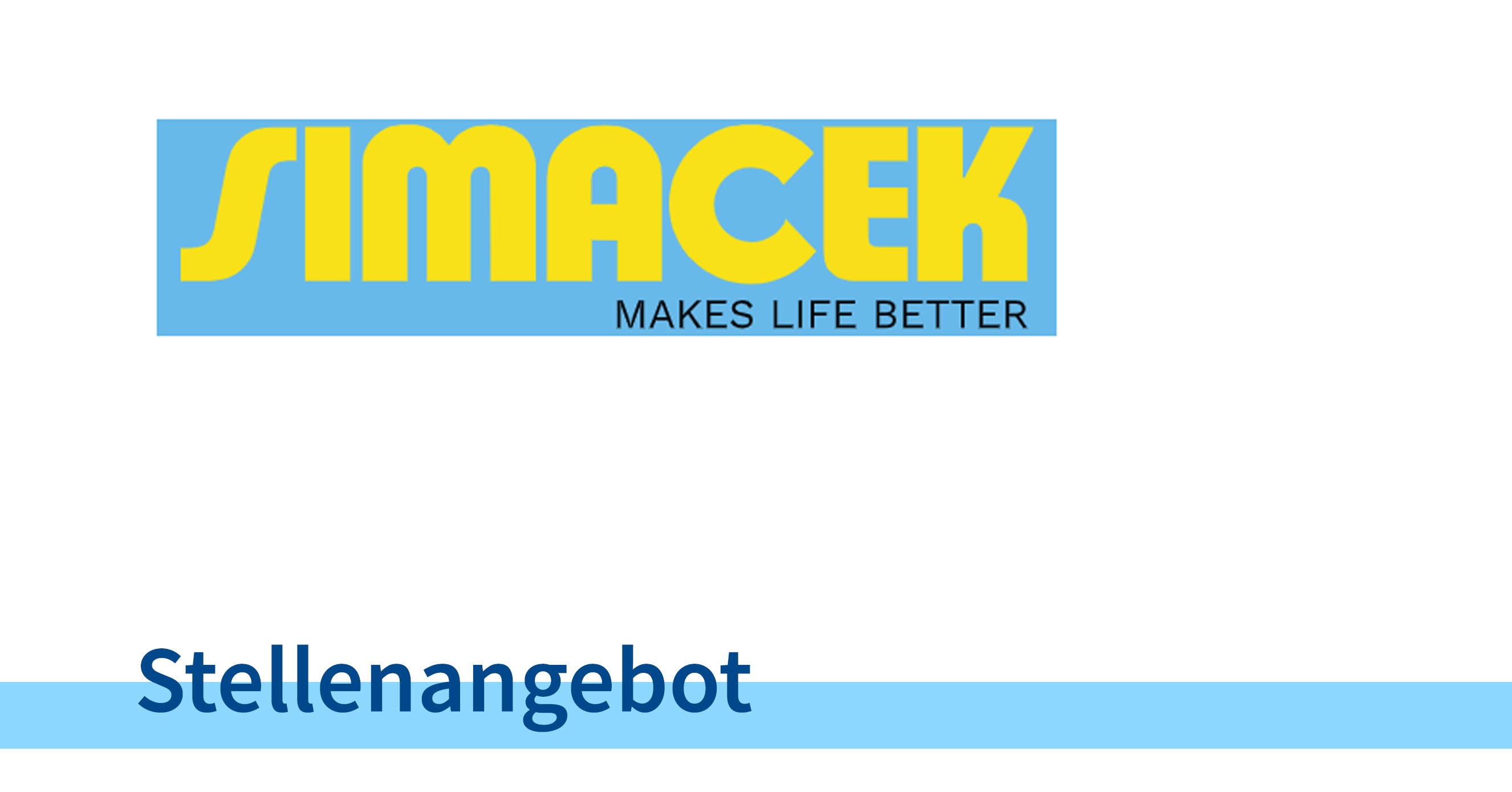 Logo Simacek - Stellenangebot