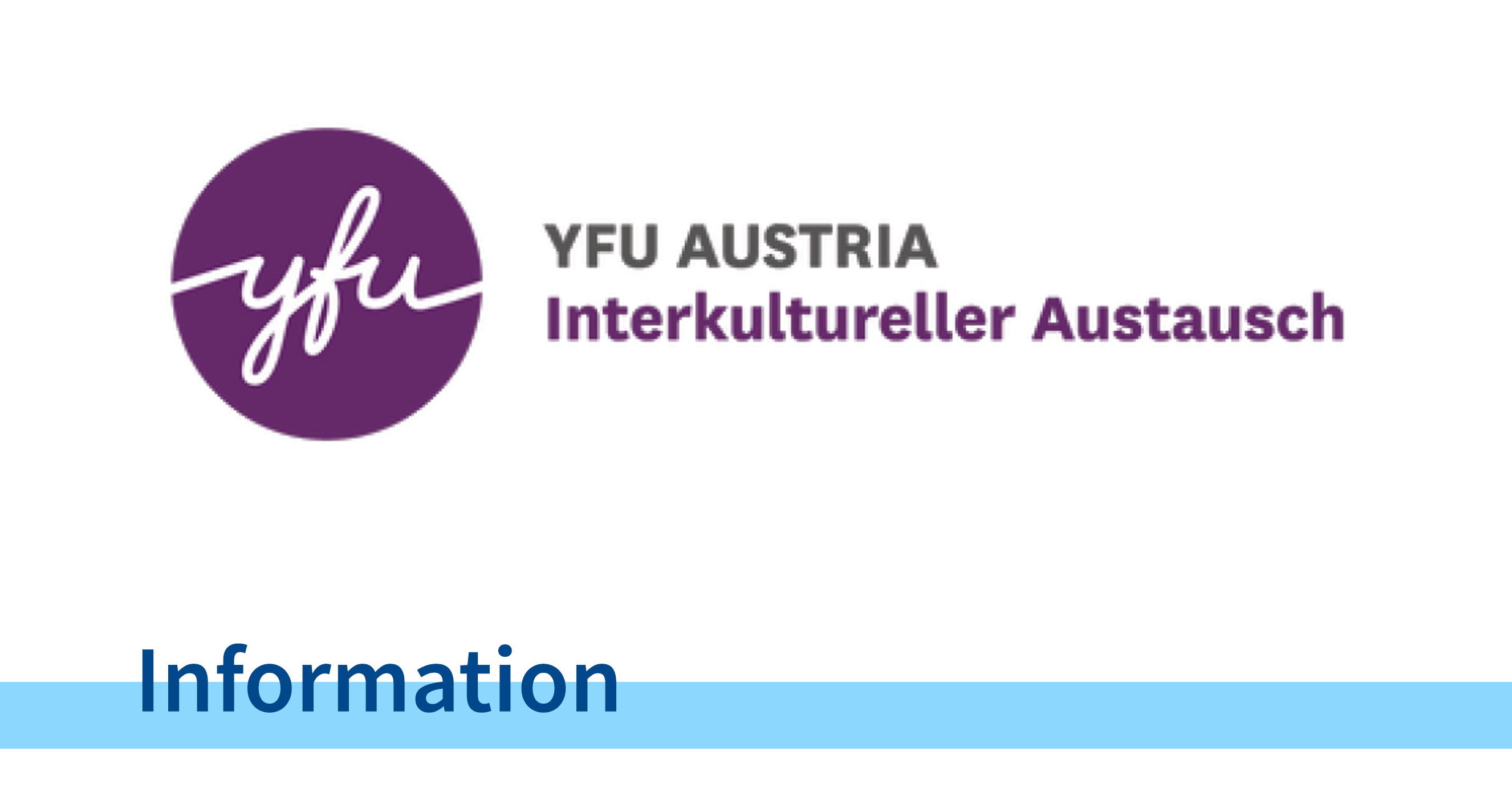 YFU Austria Interkultureller Austausch - Information