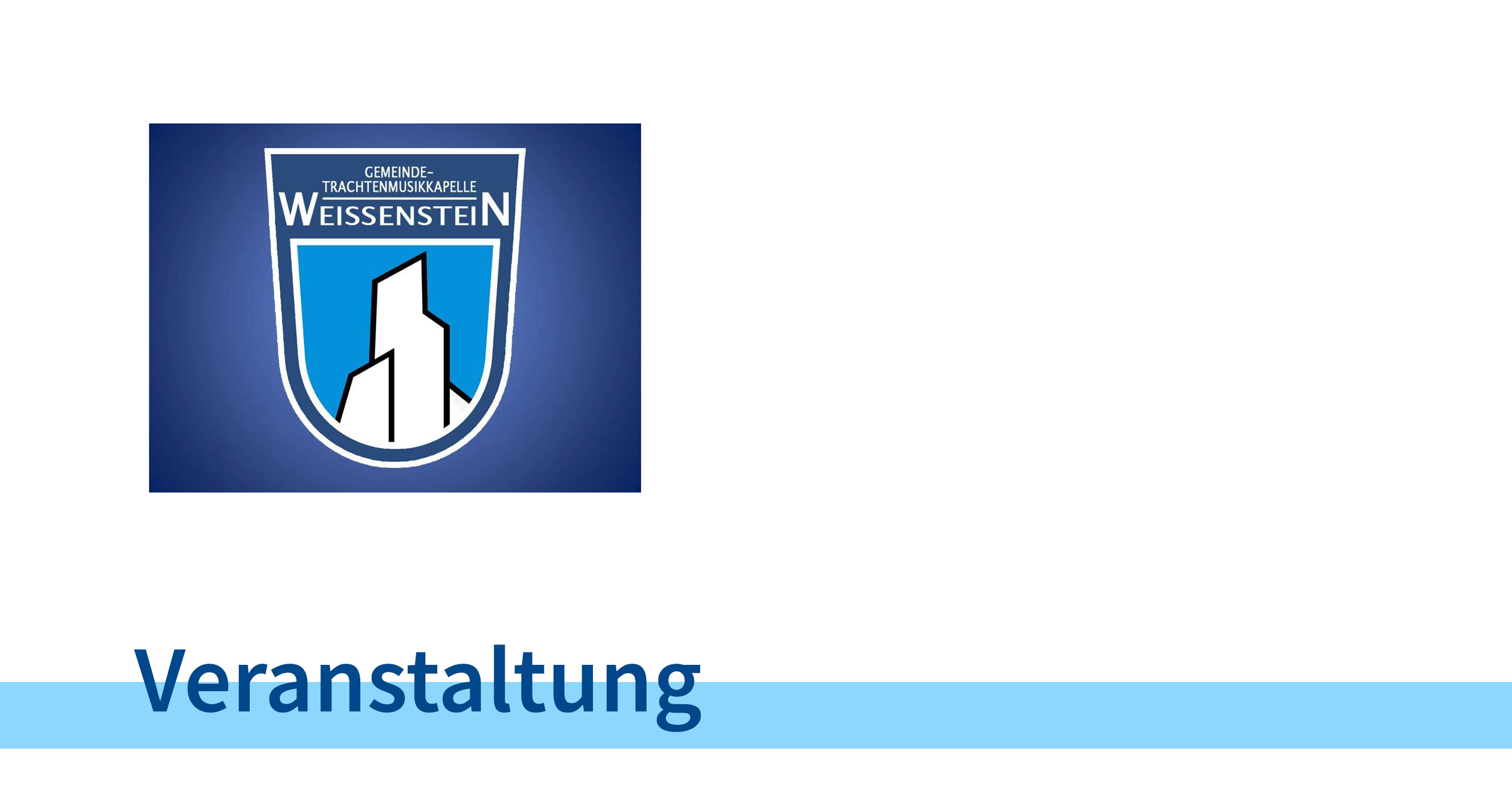 Logo Gemeindetrachtenmusikkapelle - Veranstaltung
