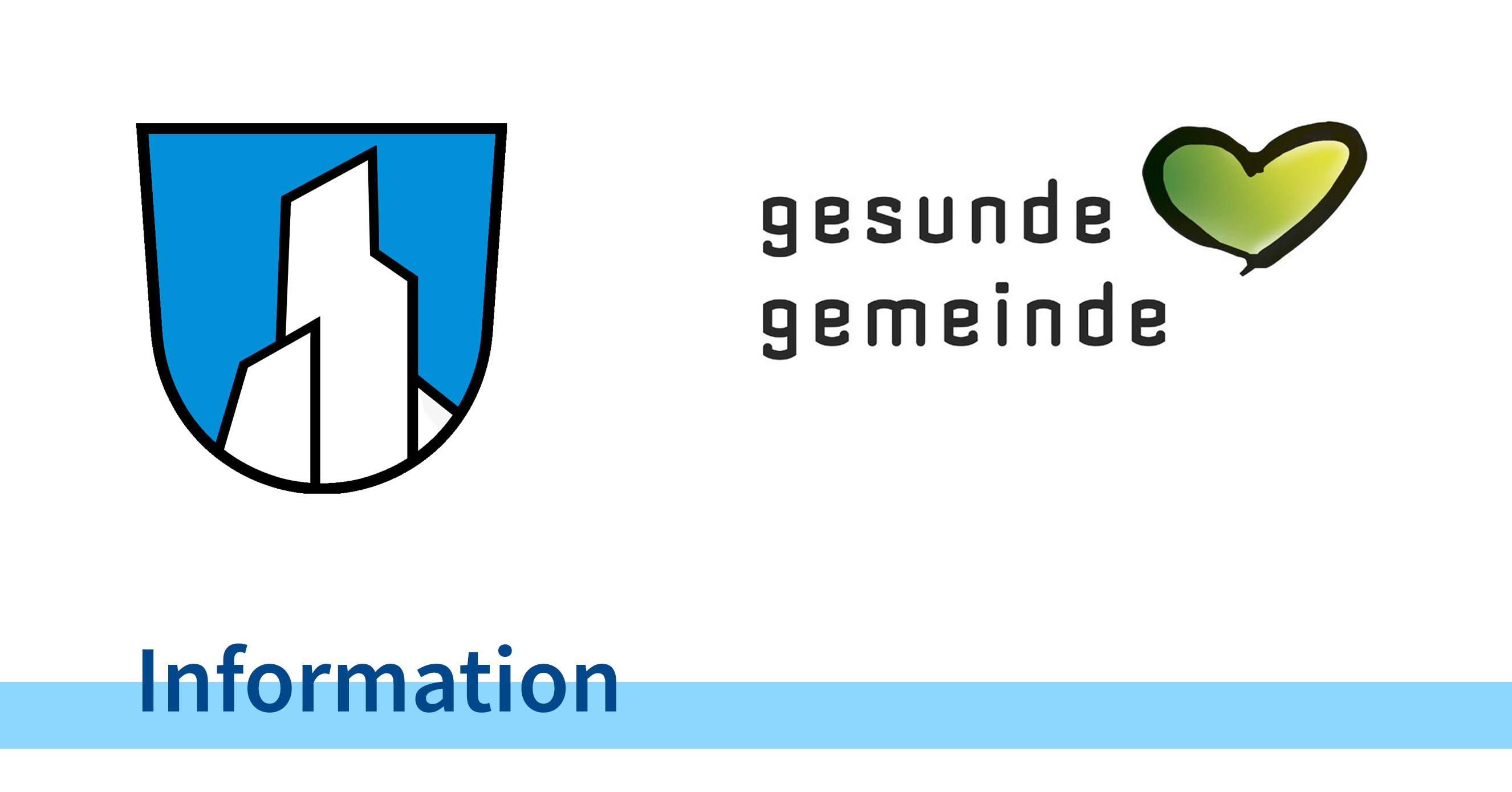 Wappen Weißenstein + Gesunde Gemeinde - Information